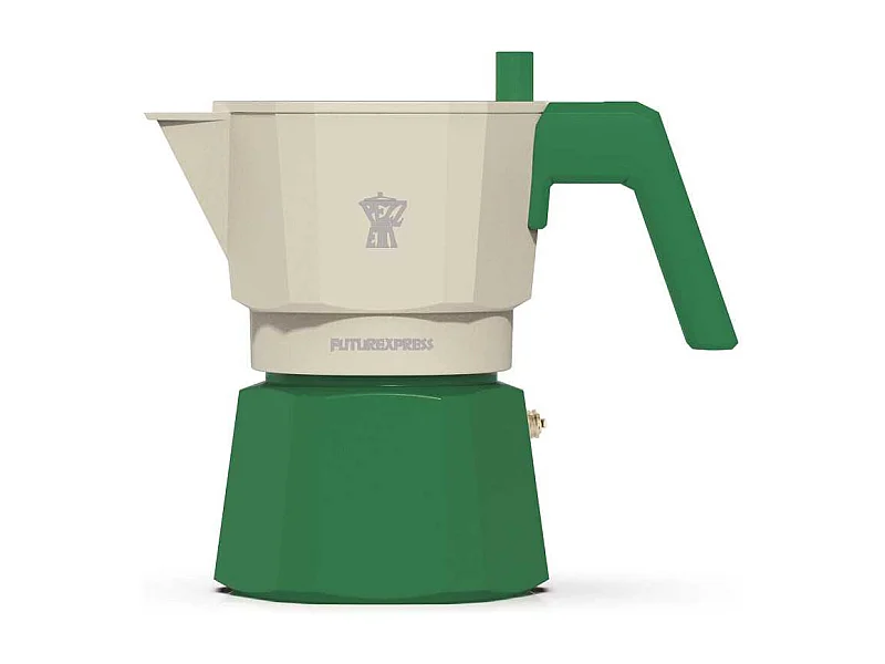 Cafetiere italienne - PEZZETTI - FUTUREXPRESS - Aluminium - 3 tasses - Vert