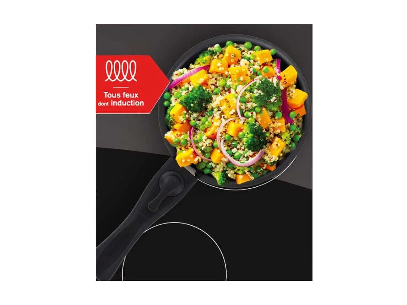 Set 2 Antihaft-Kochtöpfe Arthur Martin AM2984 Ø16-20 cm, abnehmbarer Griff, für alle Herdarten inklusive Induktion, mattgrau