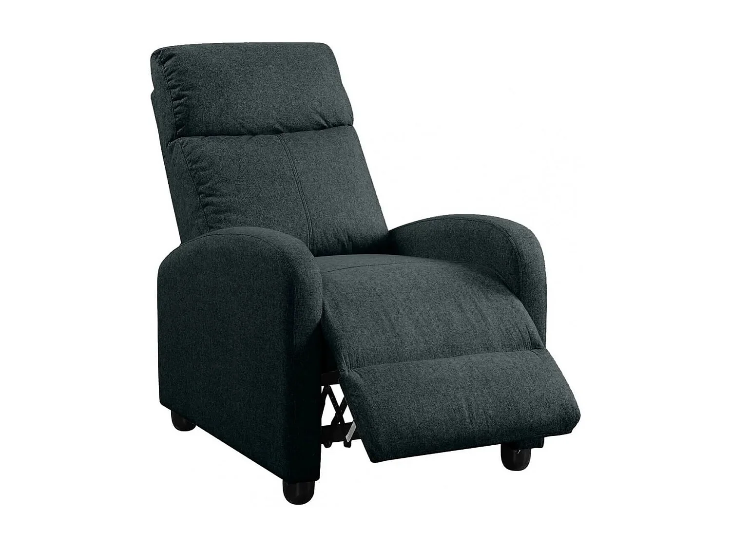 Fauteuil Relax Pushback Tissu Gris Foncé - CAMBERRA