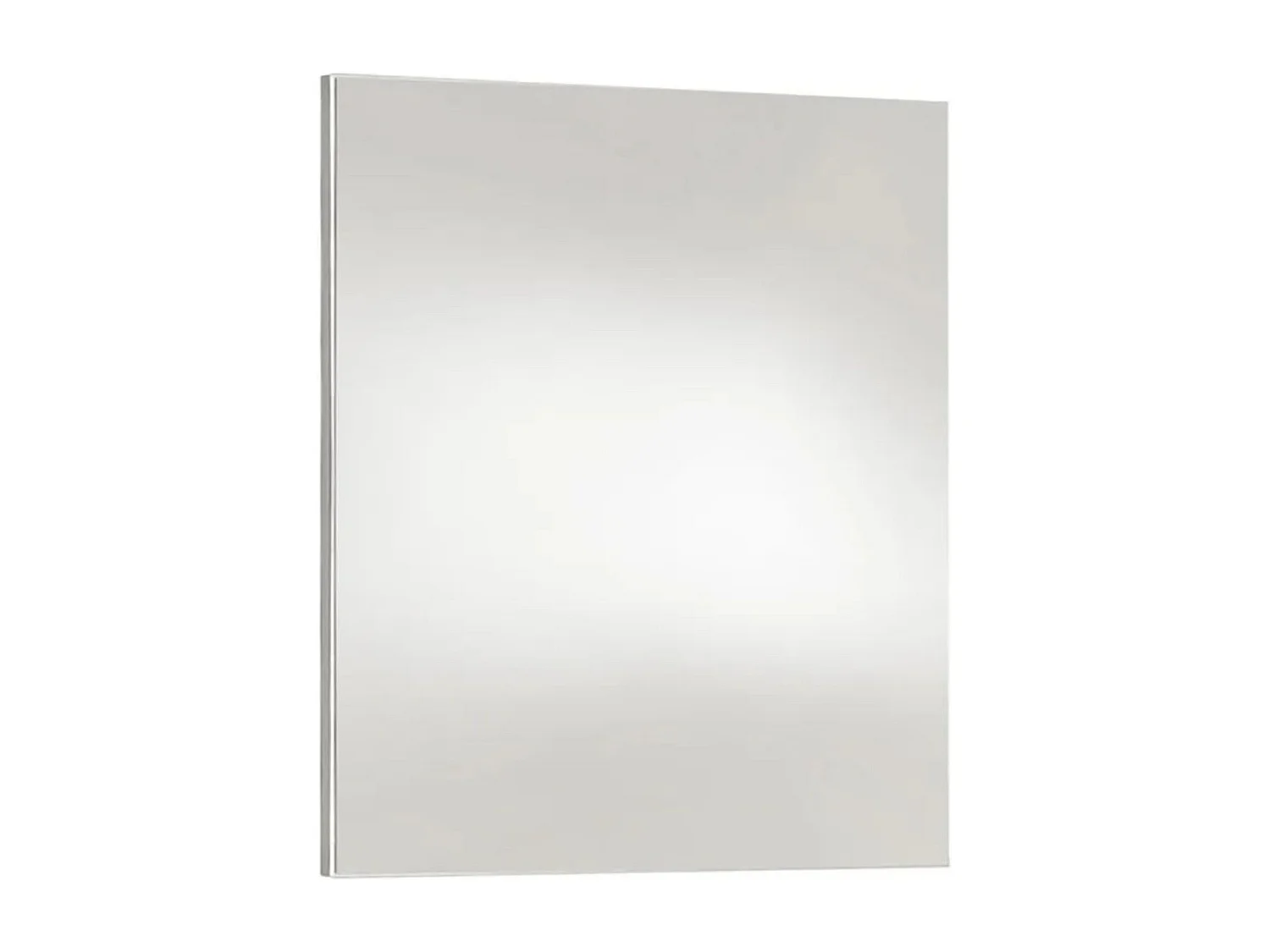 Miroir rectangulaire 100x70cm bords blanc laqué - NARCISSE
