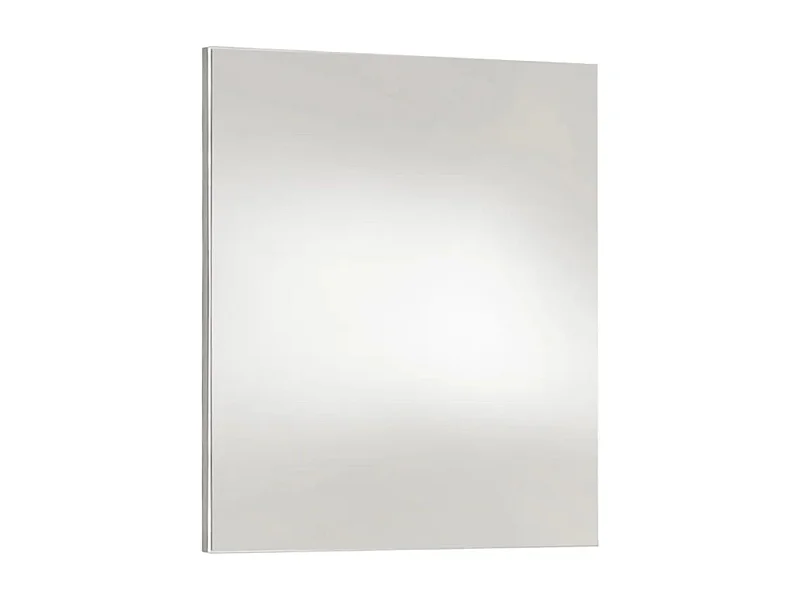 Miroir rectangulaire 100x70cm bords blanc laqué - NARCISSE