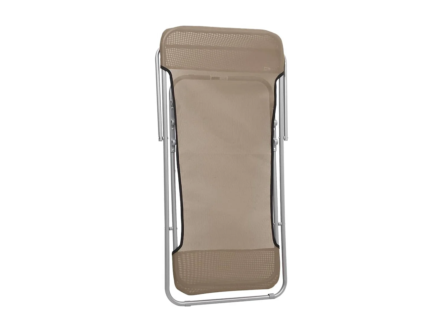 Chaise de plage pliante 2pc textilène acier enduit de poudre