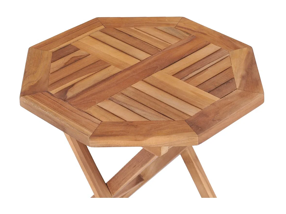Table pliable de jardin 45x45x45 Bois de teck solide