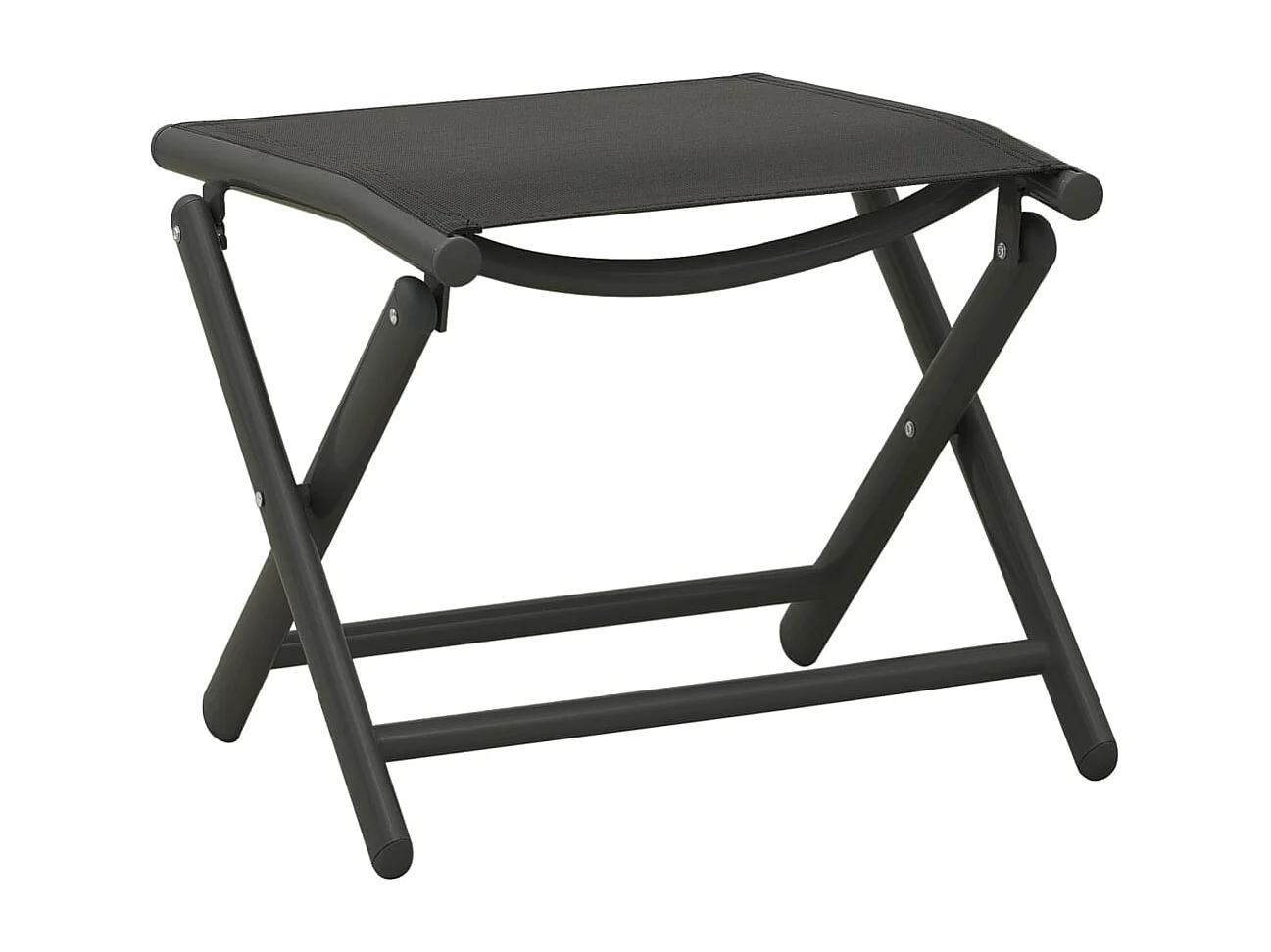 Salon de jardin 9 pc Noir et anthracite
