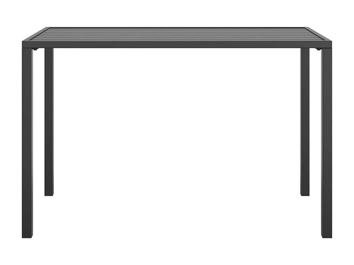 Table à manger de jardin anthracite 110x54x70 acier