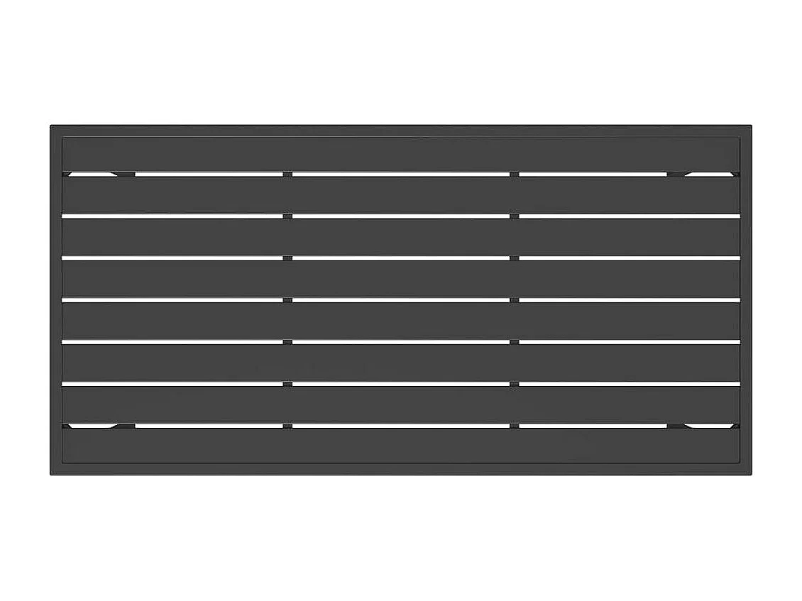 Table à manger de jardin anthracite 110x54x70 acier