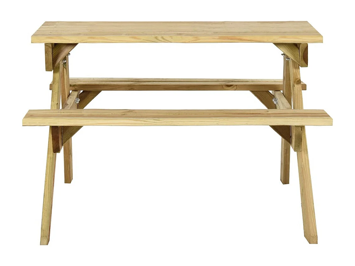Table de pique-nique et banc 110x123x73 Bois de pin imprégné