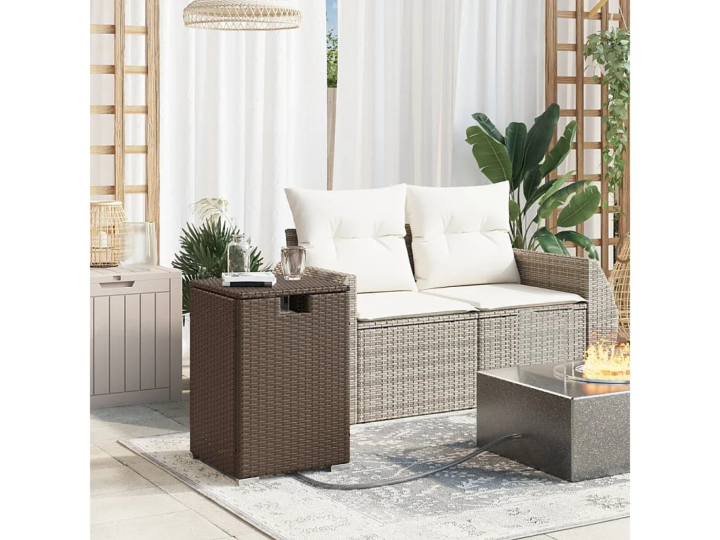 Table de couverture de bouteille de propane marron 40x40x60