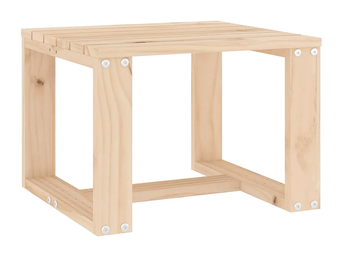 Table d'appoint de jardin 40x38x28,5 bois massif de pin