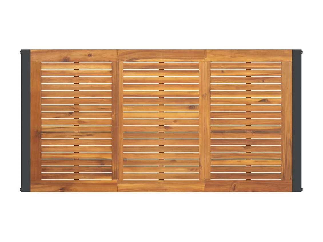 Table de jardin et pied en forme de U 160x80x75 bois acacia