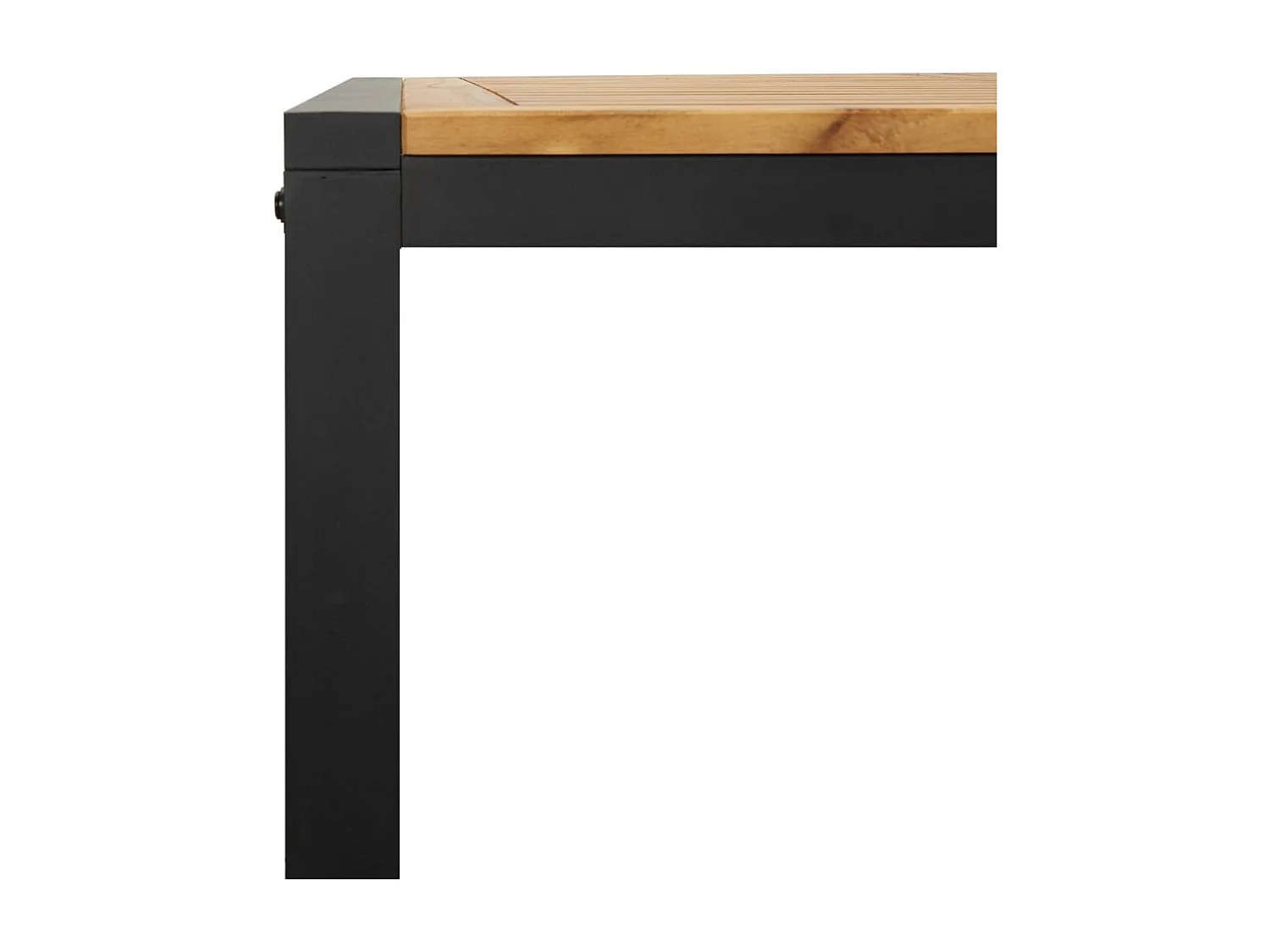 Table de jardin et pied en forme de U 160x80x75 bois acacia