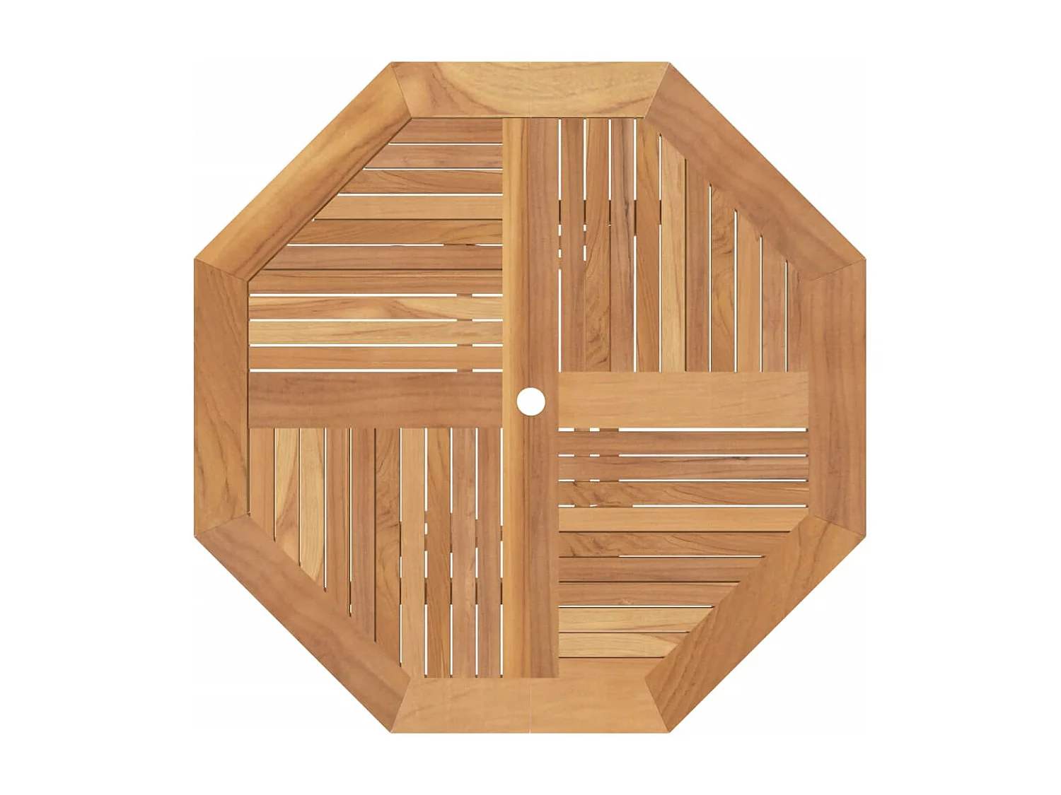 Table pliable de jardin 120x120x75 bois massif de teck