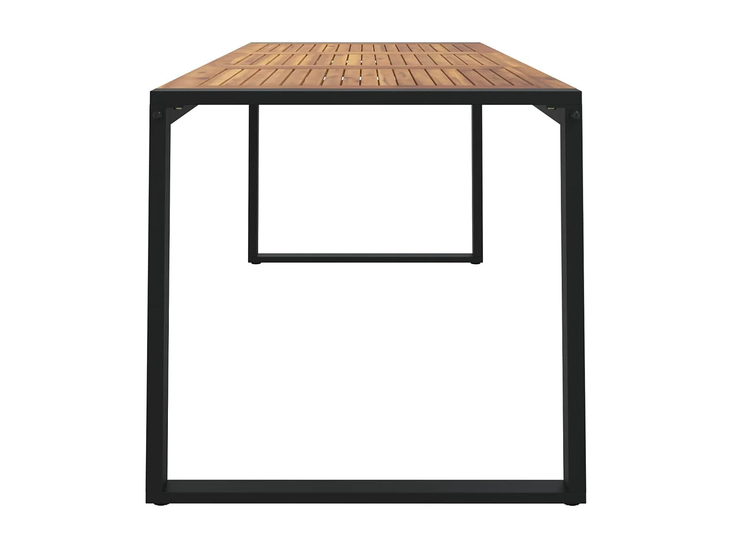 Table de jardin et pied en forme de U 180x90x75 bois acacia