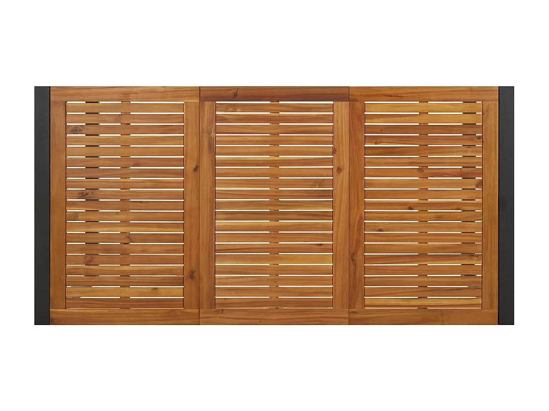 Table de jardin et pied en forme de U 180x90x75 bois acacia