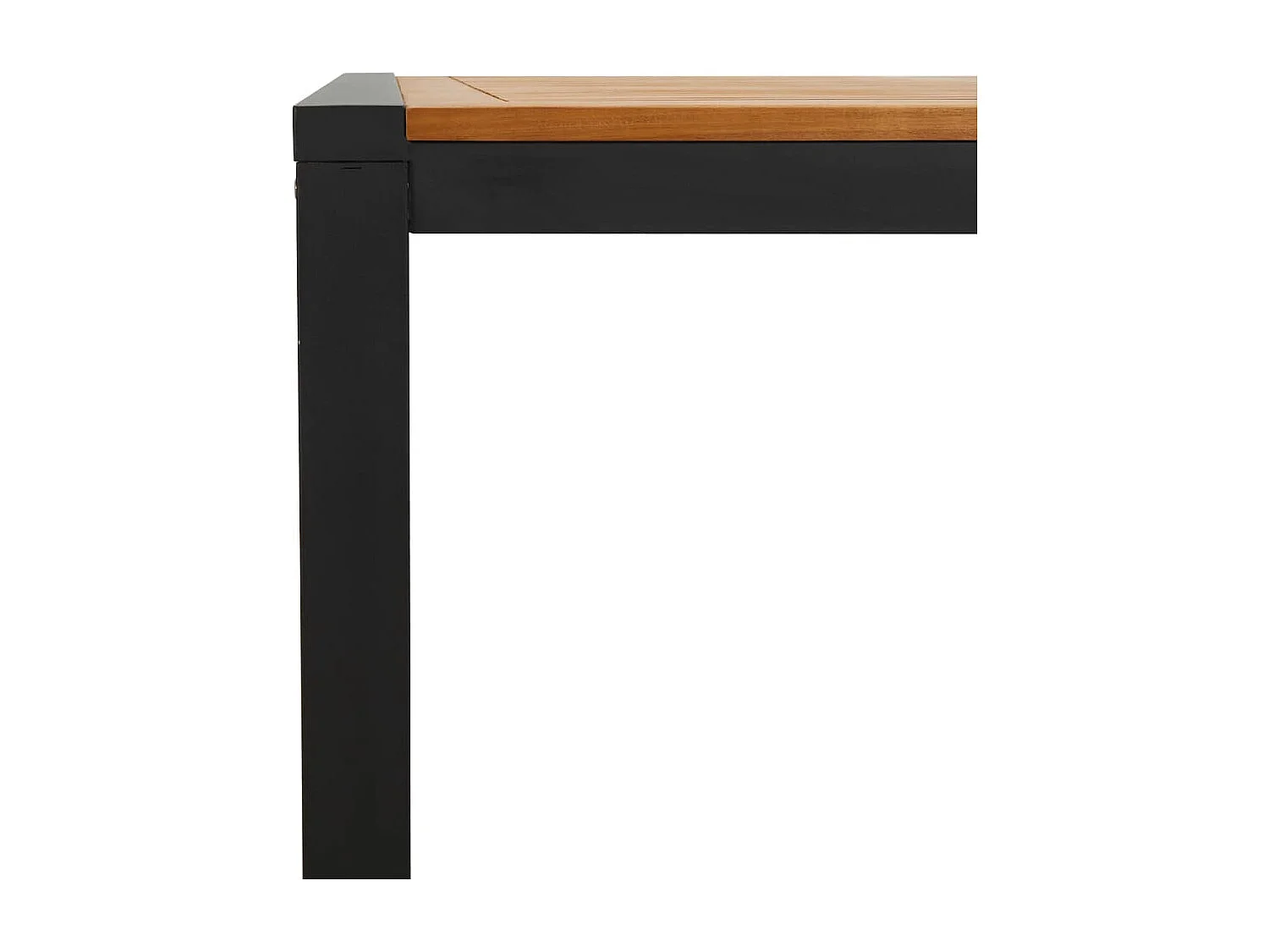 Table de jardin et pied en forme de U 180x90x75 bois acacia