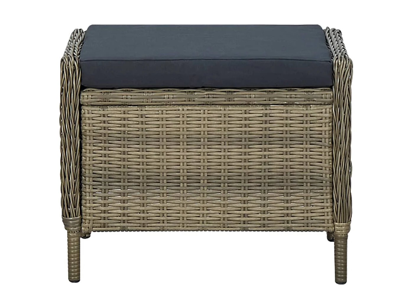 Ensemble de salle à manger de jardin 5 pc Marron 20