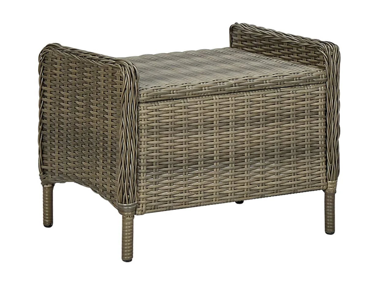 Ensemble de salle à manger de jardin 5 pc Marron 20