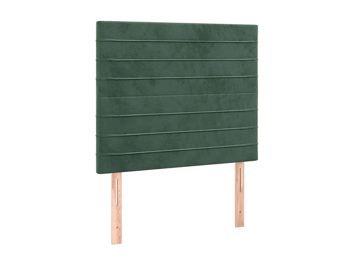 Tête de lit à LED Vert foncé 100x5x118-128 Velours