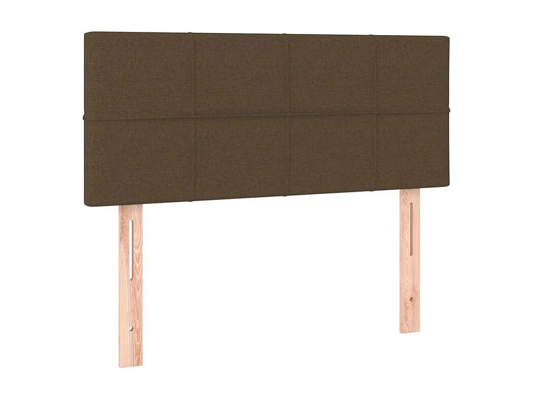 Tête de lit à LED Marron Foncé 90x5x78-88 Tissu