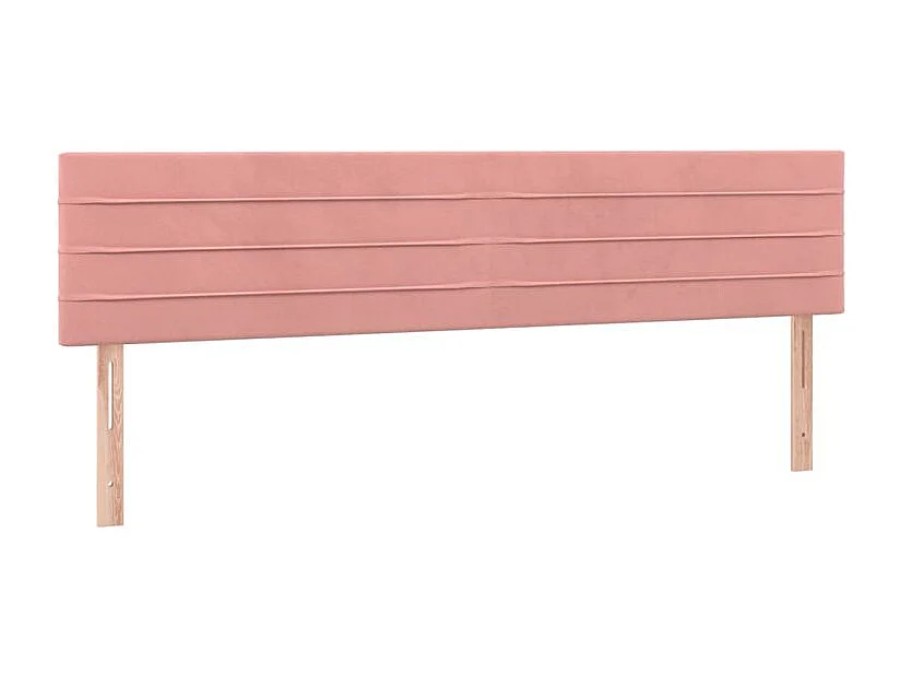 Tête de lit à LED Rose 200x5x78-88 Velours