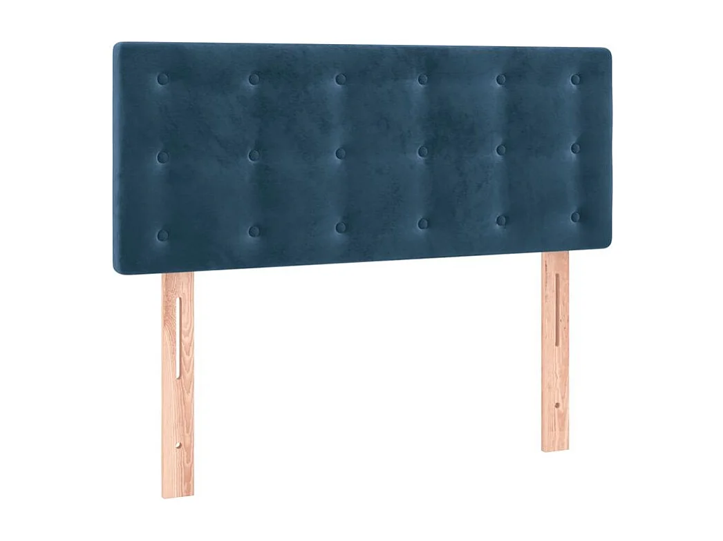 Tête de lit à LED Bleu foncé 100x5x78-88 Velours