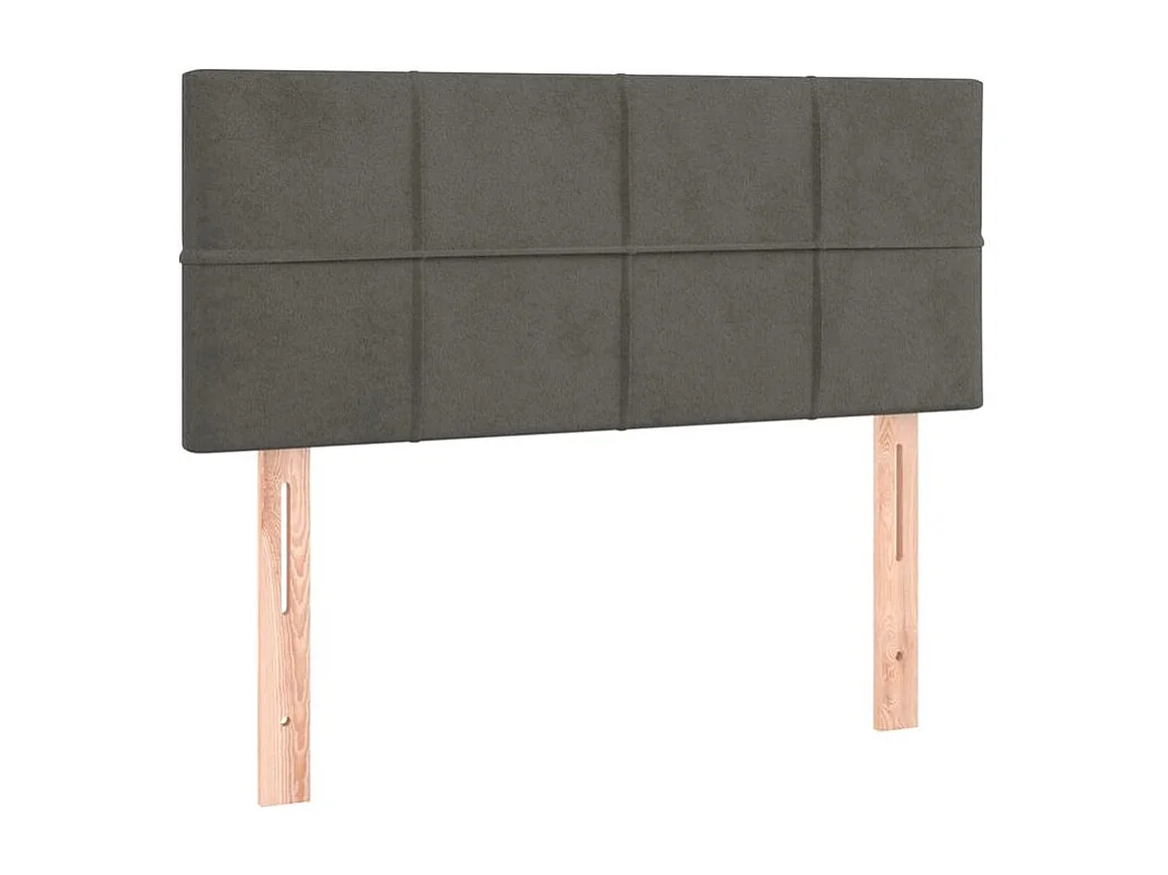 Tête de lit à LED Gris foncé 100x5x78-88 Velours