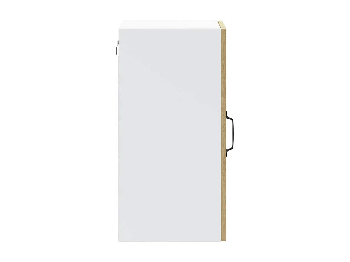 Armoire murale de cuisine et porte en verre Lucca chêne sonoma