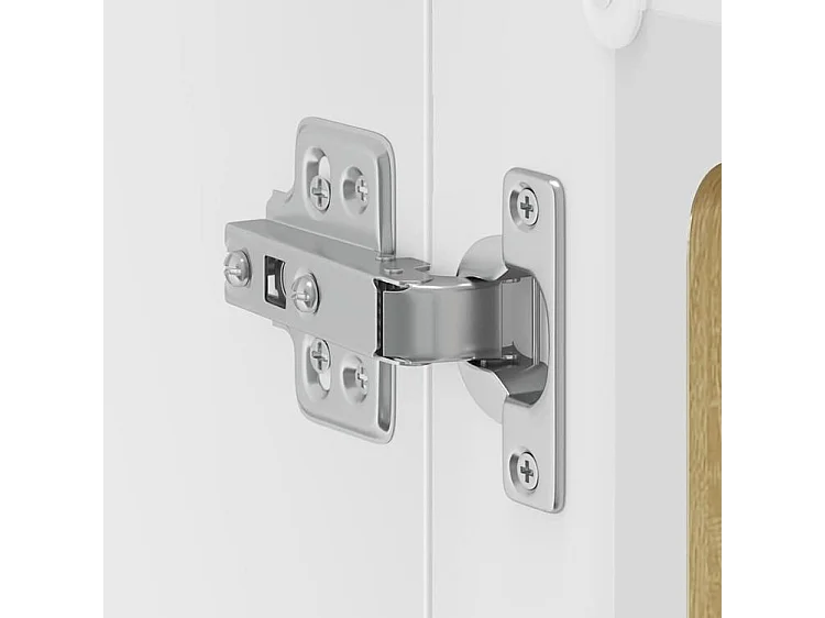 Armoire murale de cuisine et porte en verre Lucca chêne sonoma