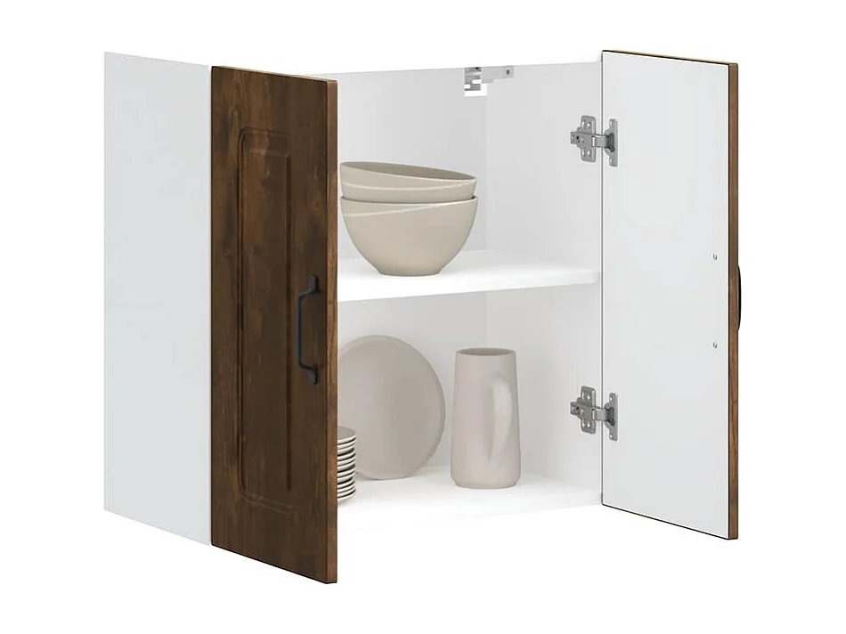 Armoire murale de cuisine Kalmar chêne fumé bois d'ingénierie