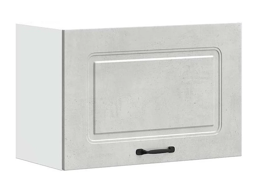 Armoire murale de cuisine Kalmar gris béton bois d'ingénierie