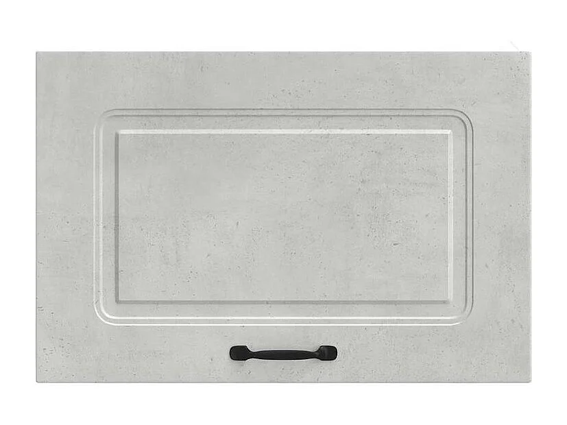 Armoire murale de cuisine Kalmar gris béton bois d'ingénierie