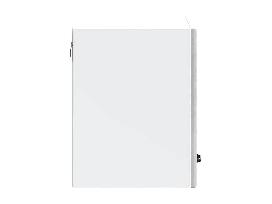 Armoire murale de cuisine Kalmar gris béton bois d'ingénierie