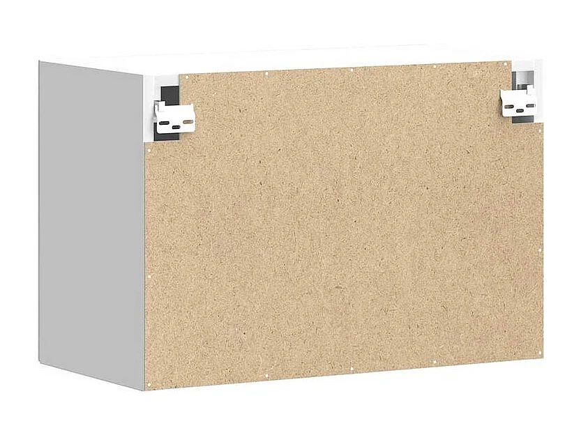 Armoire murale de cuisine Kalmar gris béton bois d'ingénierie