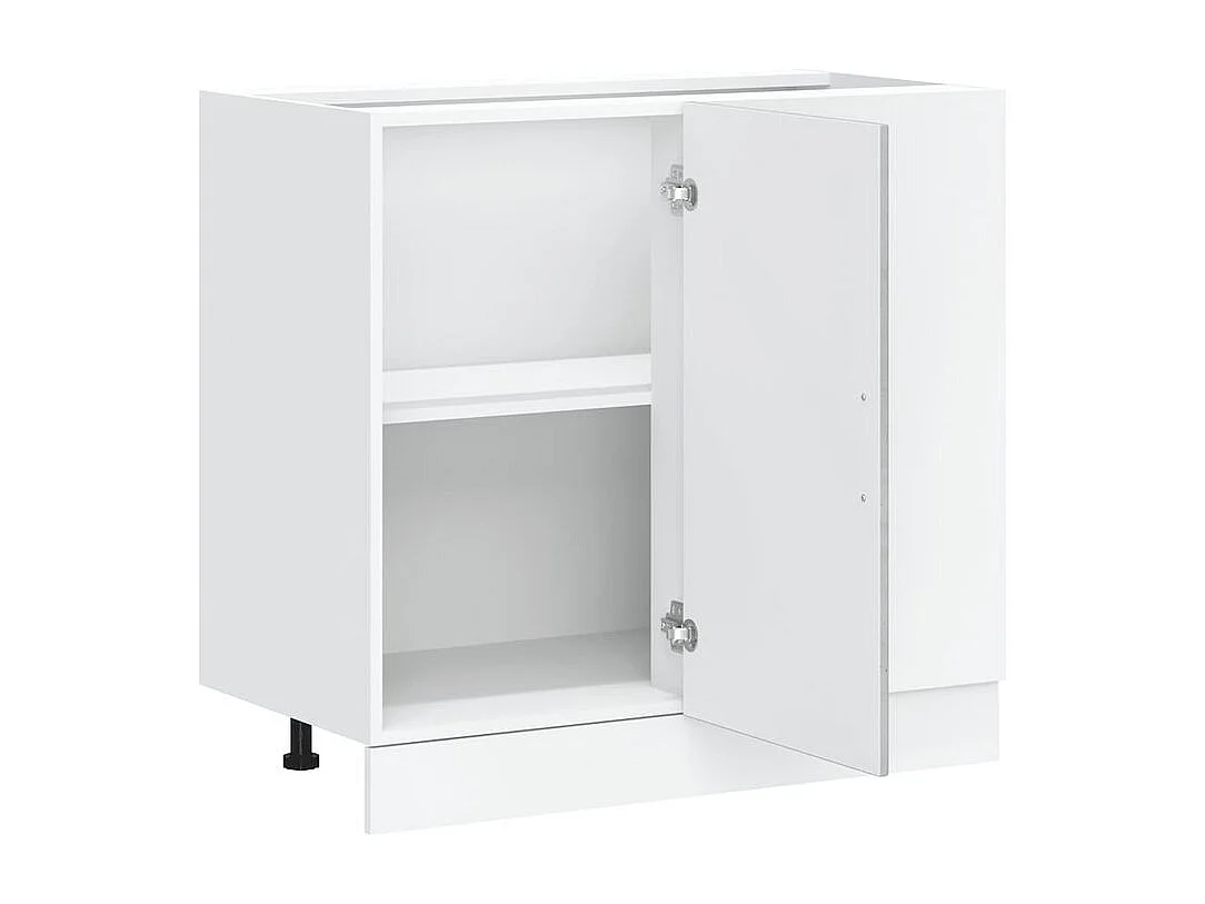 Meuble de base de lavabo Lucca gris béton bois ingénierie