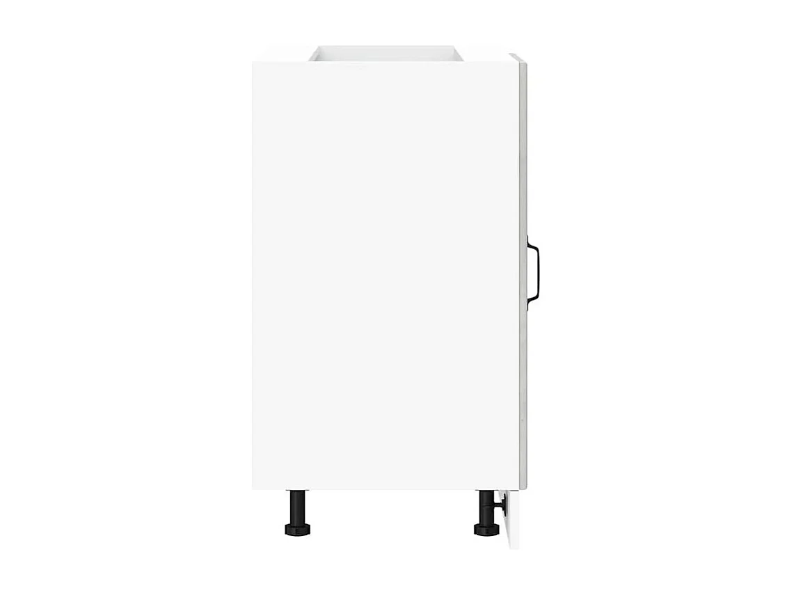 Meuble de base de lavabo Lucca gris béton bois ingénierie