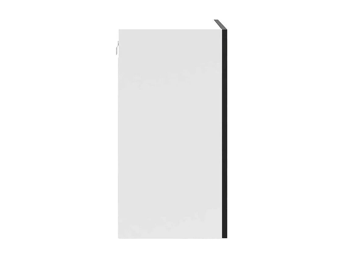 Armoire murale de cuisine Porto noir bois d'ingénierie
