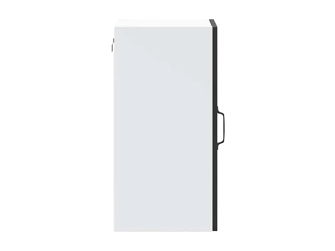 Armoire murale de cuisine avec porte en verre Porto noir