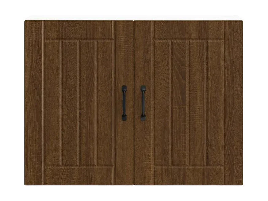 Armoire murale de cuisine Lucca chêne marron bois ingénierie
