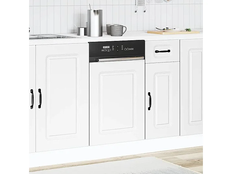 Panneau de lave-vaisselle Kalmar blanc 45x1,5x67