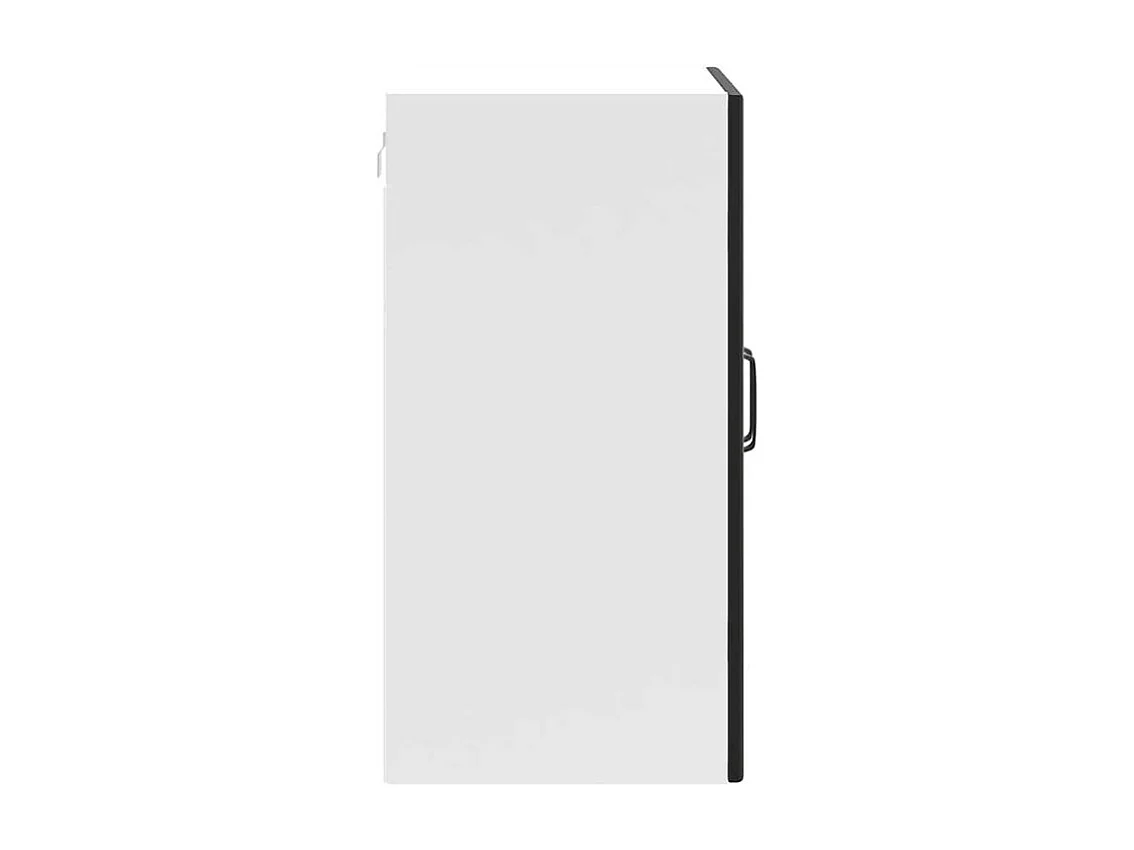 Armoire murale de cuisine avec porte en verre Lucca noir