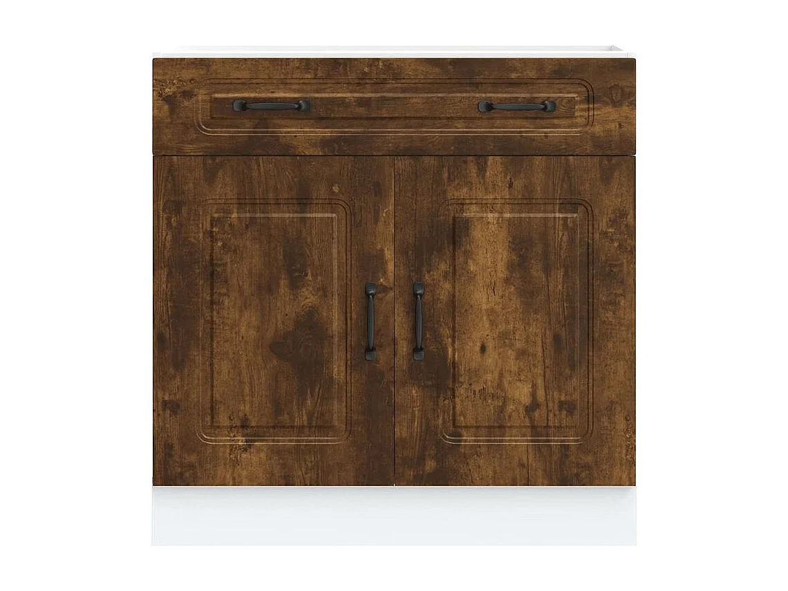 Armoire de cuisine Kalmar chêne fumé bois d'ingénierie