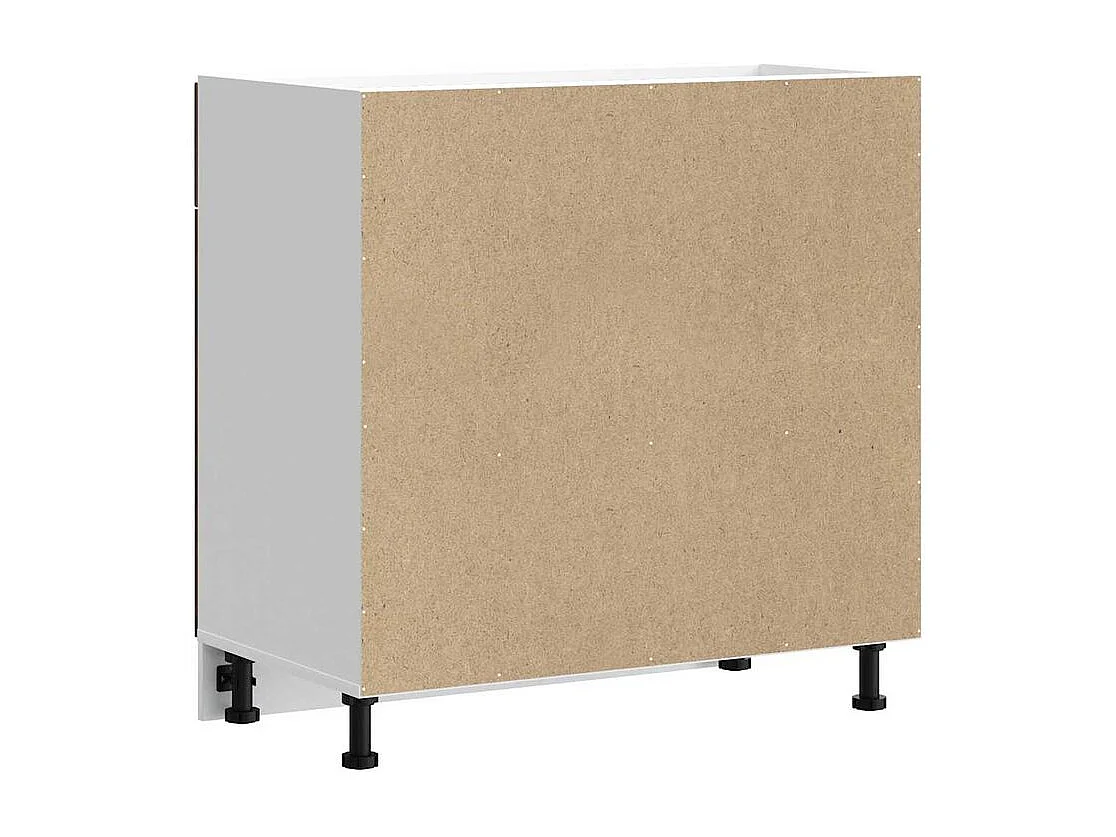 Armoire de cuisine Kalmar chêne fumé bois d'ingénierie