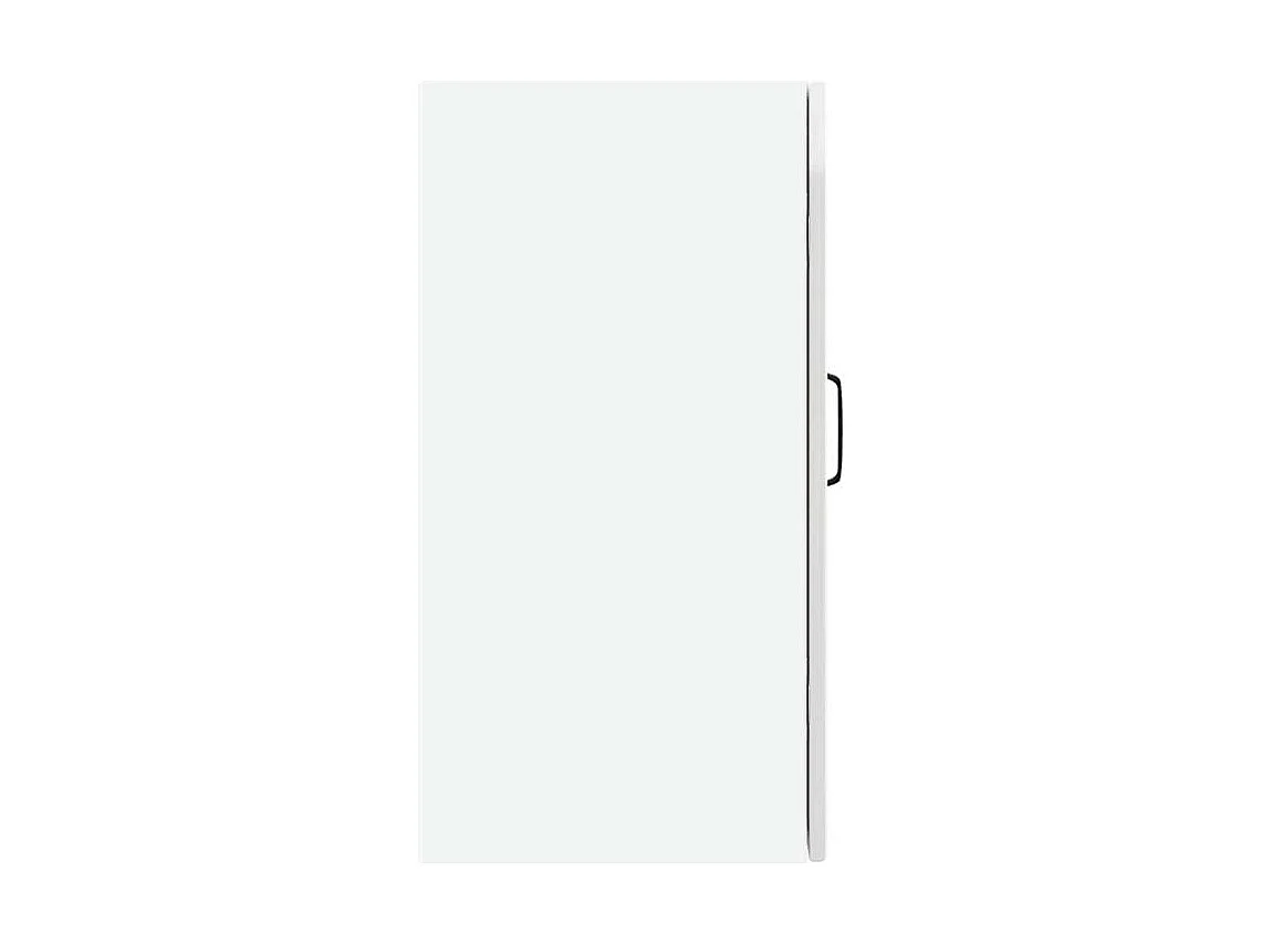 Armoire murale de cuisine Lucca blanc brillant bois ingénierie