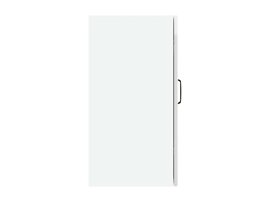 Armoire murale de cuisine Lucca blanc brillant bois ingénierie