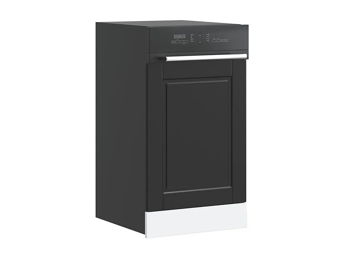 Panneau de lave-vaisselle Porto noir 45x1,5x67