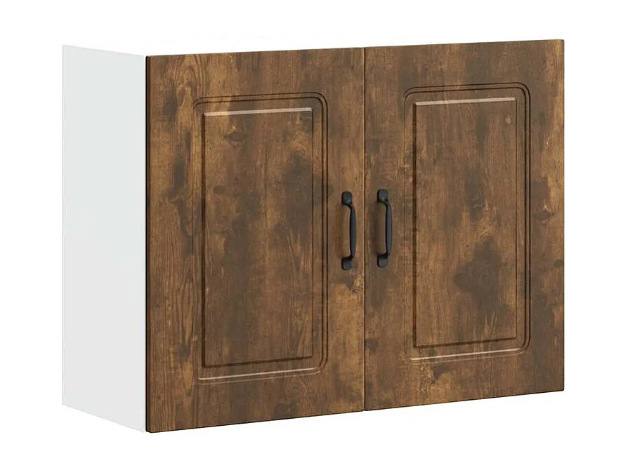 Armoire murale de cuisine Kalmar chêne fumé bois d'ingénierie
