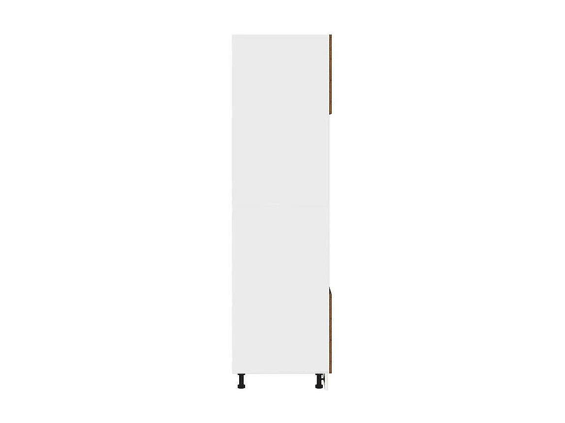 Armoire à micro-onde vieux bois 60x57x207 bois d'ingénierie