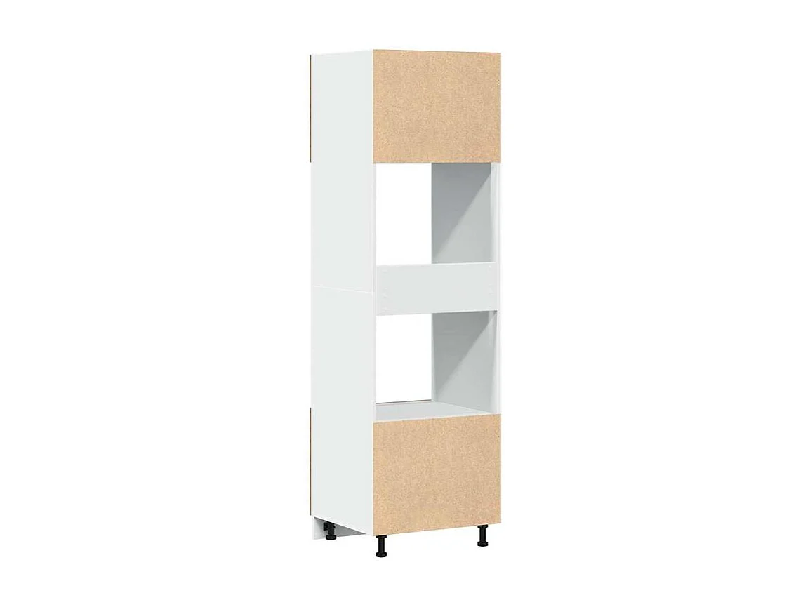 Armoire à micro-onde vieux bois 60x57x207 bois d'ingénierie