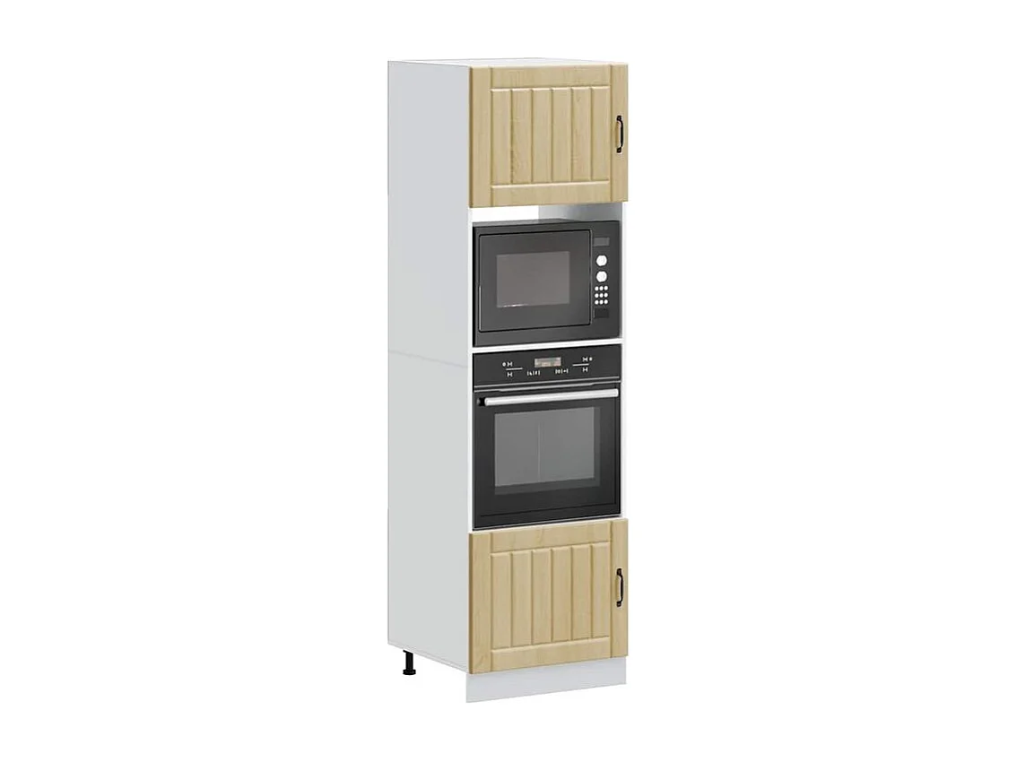Armoire de four 2 pc Kalmar chêne sonoma bois d'ingénierie