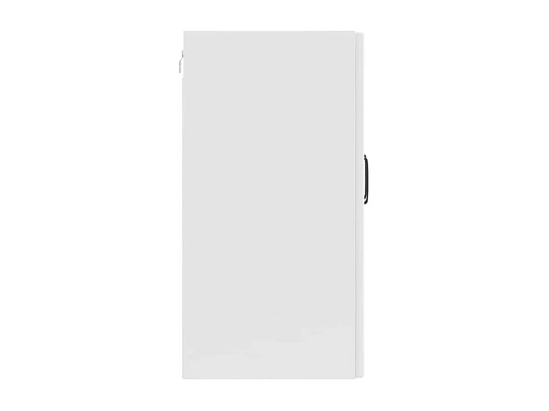 Armoire murale de cuisine Lucca blanc brillant bois ingénierie